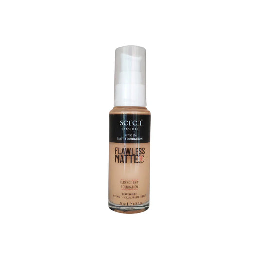 Seren London Flawless Matte Foundation With Niacinamide, Vitamin E + Grapefruit Extract 30ml
