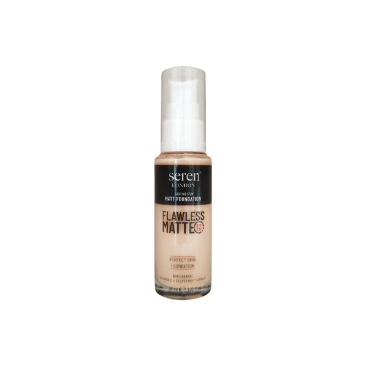 Seren London Flawless Matte Foundation With Niacinamide, Vitamin E + Grapefruit Extract 30ml