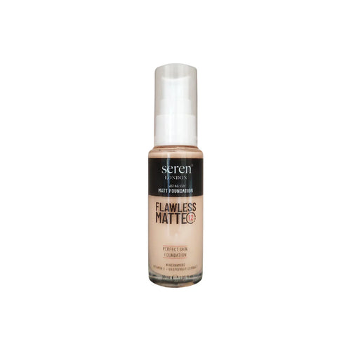 Seren London Flawless Matte Foundation With Niacinamide, Vitamin E + Grapefruit Extract 30ml
