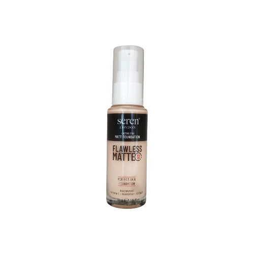Seren London Flawless Matte Foundation With Niacinamide, Vitamin E + Grapefruit Extract 30ml